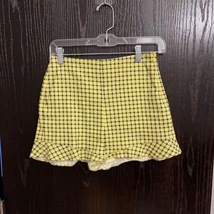 Zara yellow short
